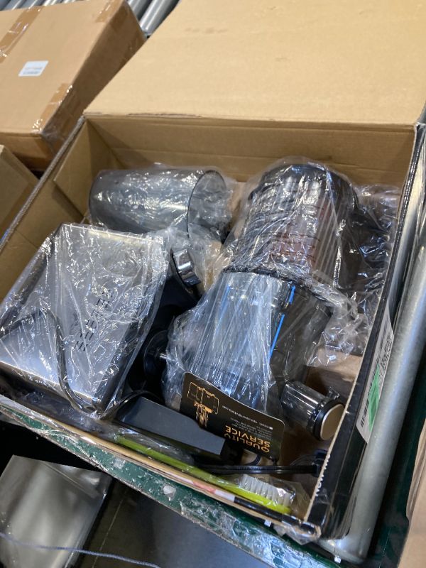 Photo 1 of WHUTO Cold Press Juicer, Wide Feed Chute Juicer Machines, Stainless Steel Slow Masticating Juicers Easy to Clean, Vegetables & Fruits Juice Extractor, High Juice Yield, Gray Knob