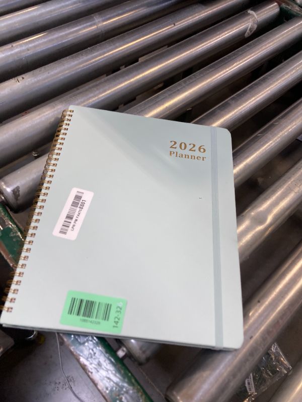 Photo 1 of 2026 Planner, Weekly and Monthly Calendar Planner, January 2026 - December 2026, Hardcover 2026 Calendar Book with Tabs For Women & Men, Inner Pocket, Spiral Bound, Perfect for Office Home School Supplies - A4 (8.5" x 11"), Mint