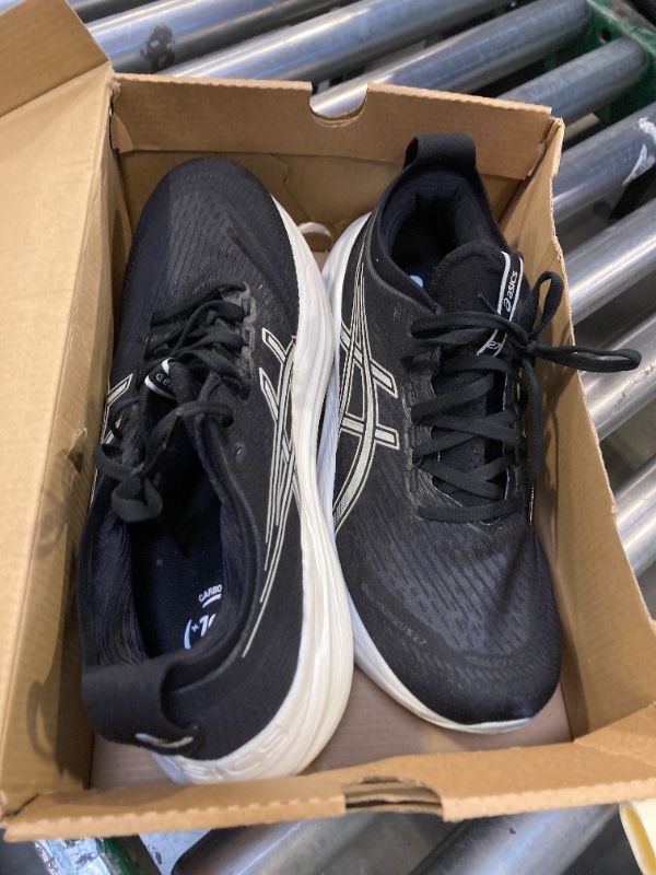 Photo 1 of ASICS Men's Gel-Nimbus 27 Running Shoe, 9.5, Black/Lake Grey