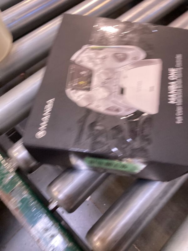 Photo 1 of ManbaOne Interactive Screen Wireless Gaming Controller for PC/Switch/Switch 2/iOS/Android,Hall Effect Stick & Trigger,RGB Lighting,Remappable Buttons,1800mAh with Charging Dock (White)