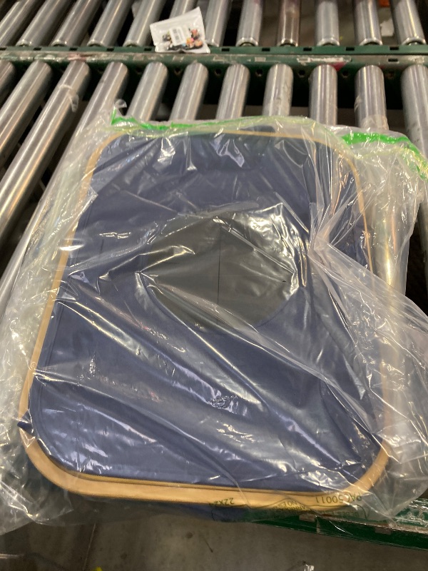 Photo 1 of  Laundry Hamper with Lid and Bamboo Handles