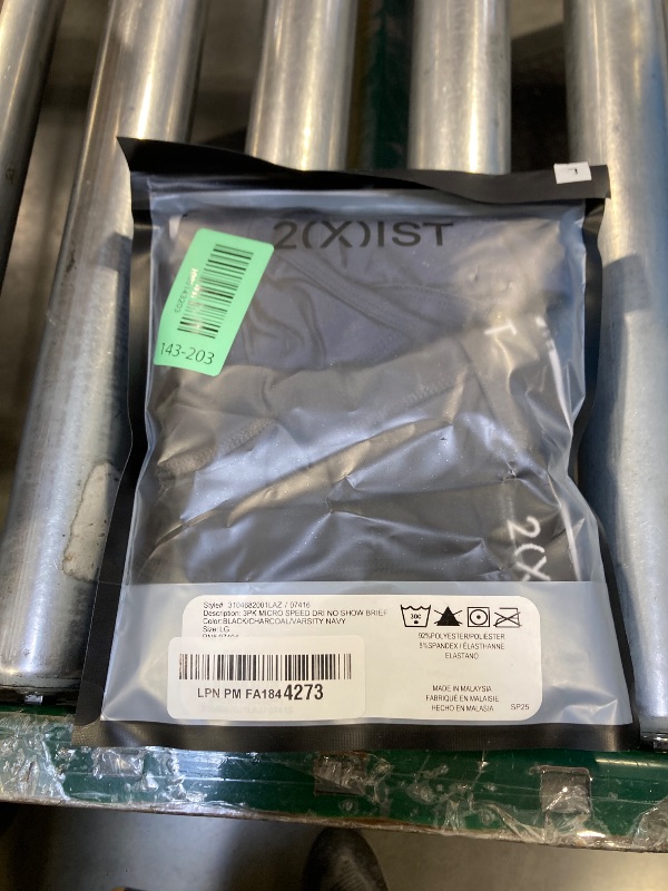 Photo 1 of 2(X)IST Men's Micro Speed Dri No Show Brief 3-Pack size large