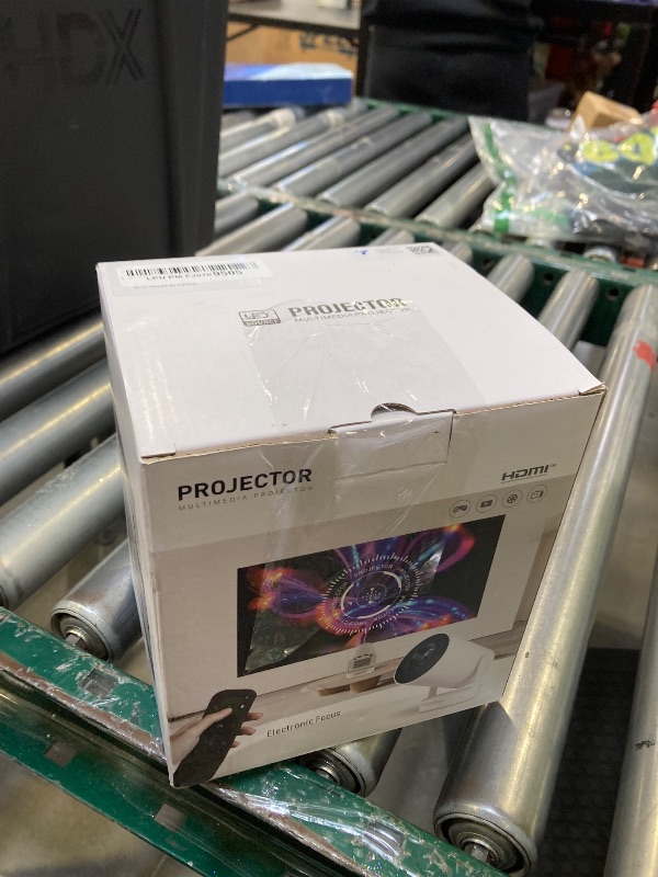 Photo 1 of [Electric Focus]Mini Portable Projector with 4K Support, Bluetooth 5.4 WIFI6, 5watt Sound Base Speaker, 260 ANSI, Android 11, 210° Rotation , Auto Keystone Correction Video Projector HY300 PLUS