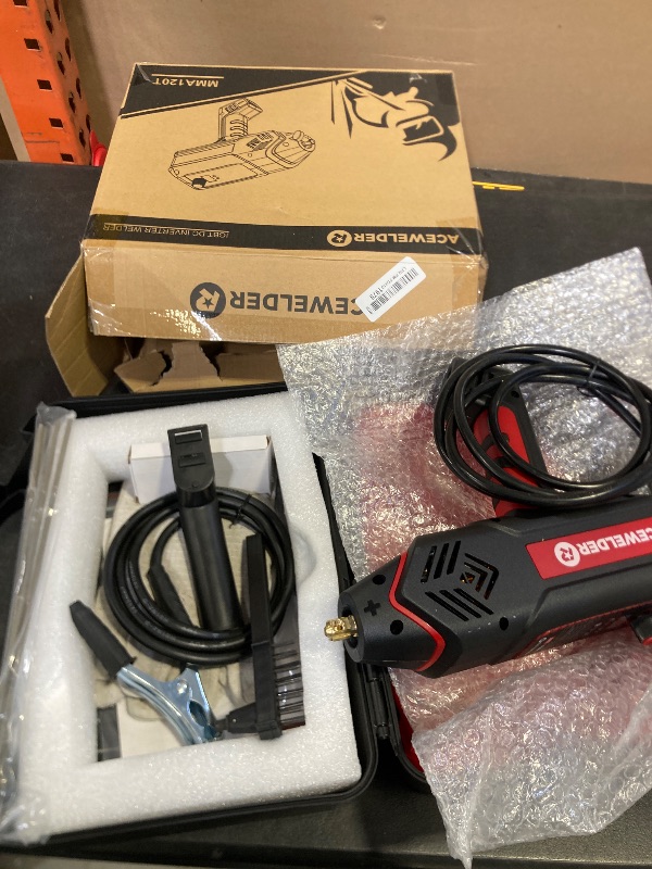 Photo 1 of ACEWELDER Handheld Welder 110V, Welding Machine 120A Portable Stick Welder, Hand Held Welder Machine IGBT Inverter Digital Display with Welding Tool Set and Toolbox