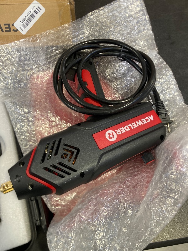 Photo 1 of ACEWELDER Handheld Welder 110V, Welding Machine 120A Portable Stick Welder, Hand Held Welder Machine IGBT Inverter Digital Display with Welding Tool Set and Toolbox