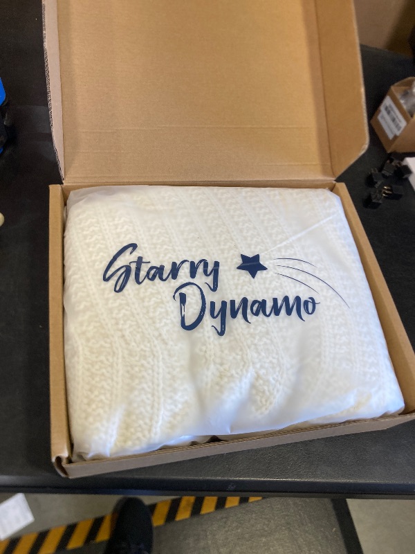 Photo 1 of 48-Inch Rib Knit Christmas Tree Skirt with Oak Buttons, Cream White