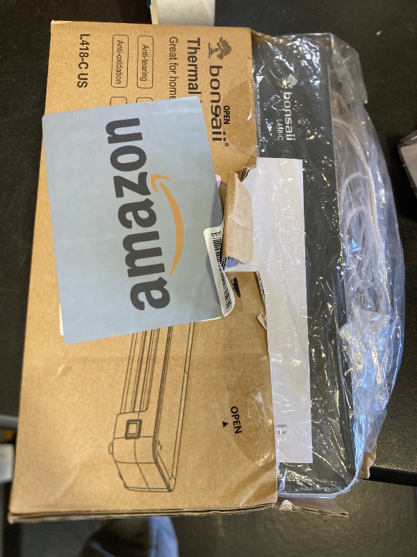 Photo 1 of Bonsaii Laminator Machine, 9 Inch Laminators Machine with 50 Laminating Sheets, Laminator with Never Jam Technology for Doc/Posters/Photo, Simple Convenient for Home, Office and School - L418-C Grey