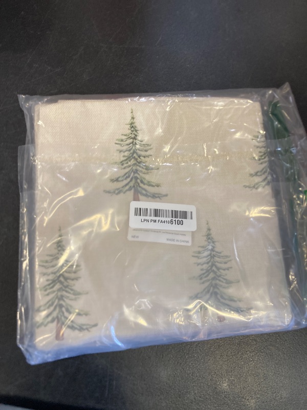 Photo 1 of ARGOOFG Outdoor Christmas Pillow Covers 18x18 Inch Decorations Tree Decor White Throw Pillow Cases Xmas Winter Decorative Pillows for Couch Holiday