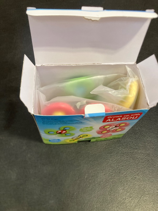 Photo 1 of ALASOU 3PCS Suction Cup Spinner Toys for 1 Year Old Boy Girl|Spinning Top Infant Sensory Toys for Toddlers|1 2 Year Old Boy Christmas Birthday Gift|Baby Bath Toy Stocking Stuffers for Kids Ages 1-3