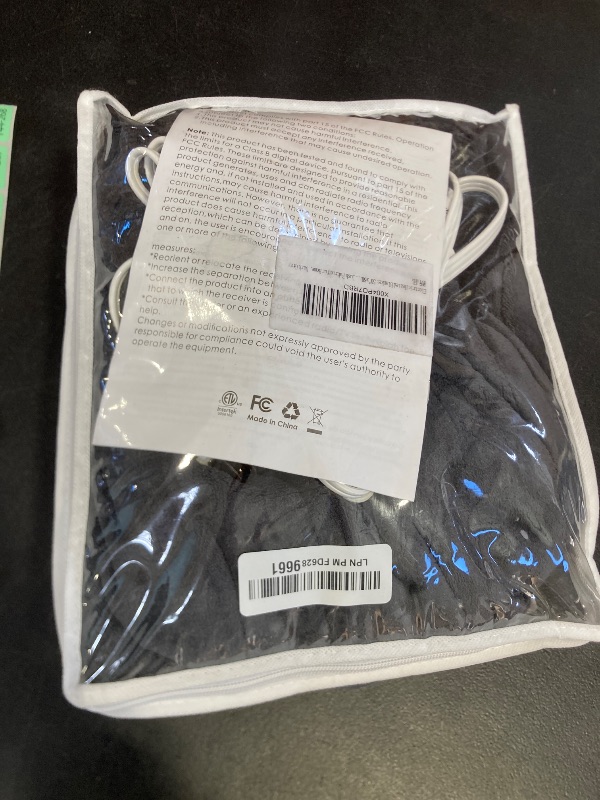 Photo 1 of Electric Heated Blanket 50"x60" Throw Size, Soft Coral Fleece with 4 Heating Levels and 3 Hours Auto-Off, Machine Washable, Cozy Plush Fabric for Home, Dark Gray