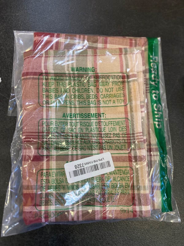 Photo 1 of Beige Plaid Christmas Table Runner, Winter Holiday Table Runners 72 inches Long Xmas Decorations Indoor Outdoor Farmhouse Home Kitchen Dining Party Decor