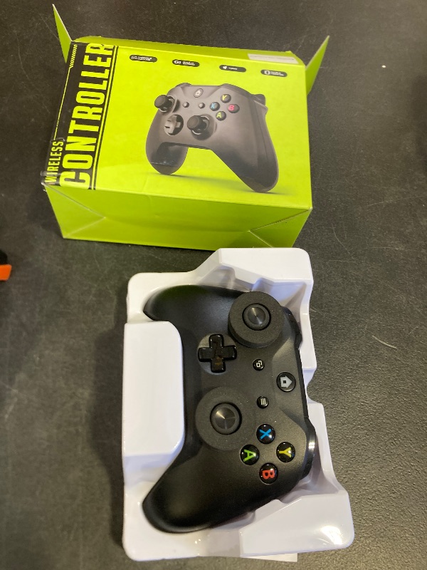 Photo 1 of IWGAME Wireless Controller for Xbox/PC, Support 3.5mm Audio Jack,Dual Vibration with Xbox One/Android/IOS/PC/X-One S/X, X-Series S/X (Black)