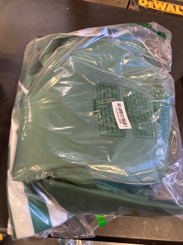 Photo 1 of 3 Person Outdoor Patio Swing Chair Replacement Canopy + Removable Seat Cover, Garden Swing Cover for Patio Yard Swin Canopy Seat Furniture Cover Waterproof Sunshade UV Block(Green)