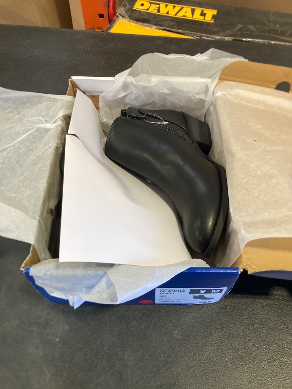 Photo 1 of Arizona Jean Co Womens Castle Stacked Heel Booties, 9 Medium, Black
