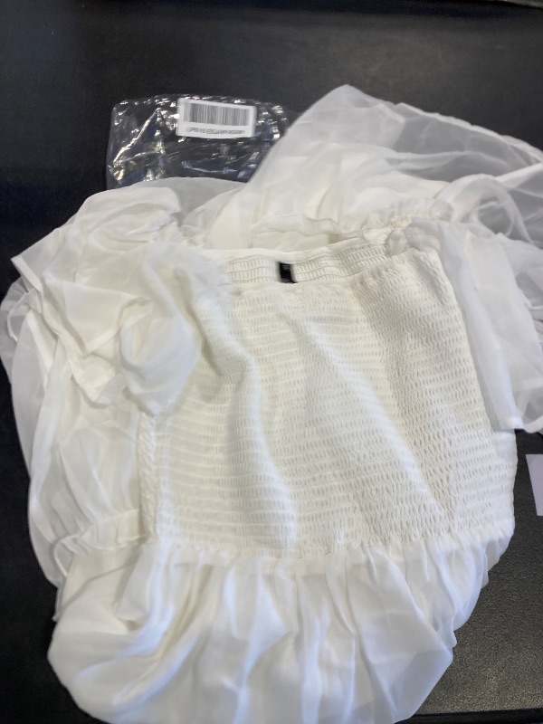 View 2 of LILLUSORY Women Dresses Spring Summer 2025 Midi Graduation Bridal Baby Shower Casual Flowy Boho Sun Sundress Trendy Brunch Cute Ladies Vacation Beach Fashion Smocked Teacher Clothes Outfits White S