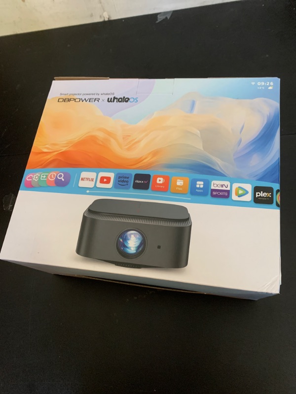 Photo 1 of [2025 Netflix-Licensed | 386+ Built-in Apps] DBPOWER E2 Smart Projector with WiFi and Bluetooth, Mini Projector 4K Support with Netflix, Youtube, Disney+, Hulu, Max, Crunchyroll w Portable Case