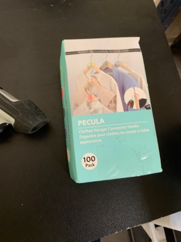 Photo 1 of 100 PCS Hanger Connector Hooks, Hangers Space Saving, Hanger Clips for Plastic Hangers(5 Color)