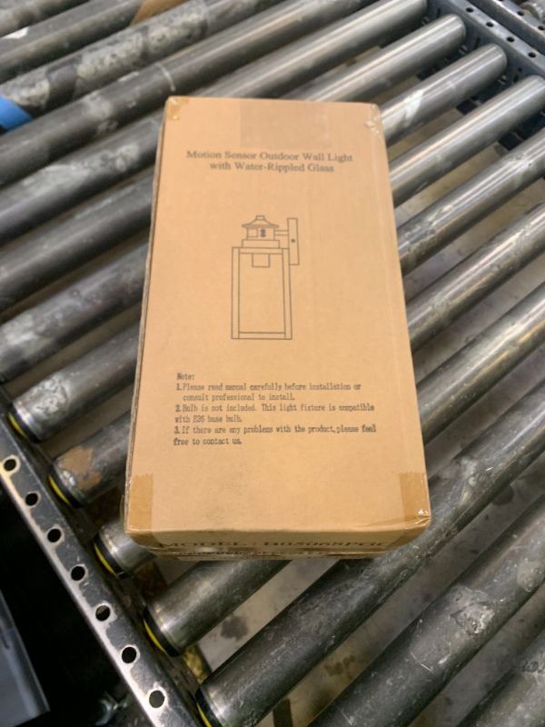 Photo 1 of  Motion Sensor Outdoor Wall Lights with water rippled glass