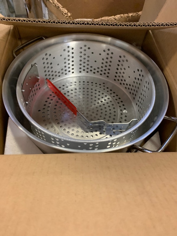 Photo 1 of 10QT Outdoor Fish Fryer Kit – Heavy-Duty Aluminum Pot & 6.7QT Basket, Propane Deep Fryer for Seafood, Turkey, Chicken & More