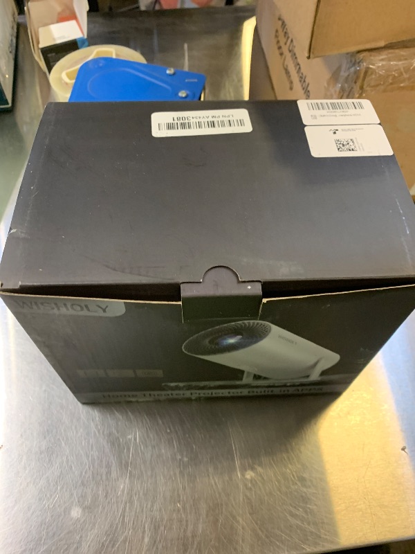 Photo 1 of [ Built-in Google TV & Voice Control] WISHOLY Mini Projector with WiFi and Bluetooth, Built-in Streaming Apps, Portable Movie Projector 4K with 180° Rotatable for Outdoor, Home Theater, Movie Night