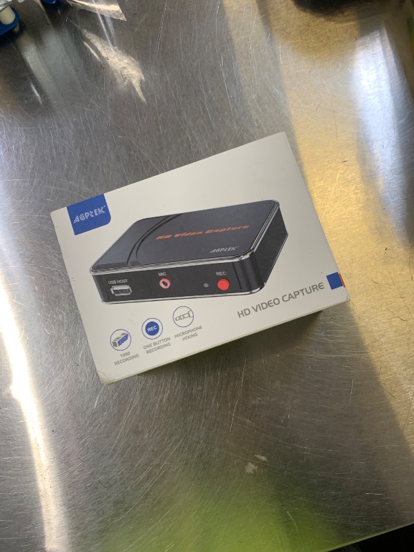 Photo 1 of 1080P HDMI Video Capture Card HD Game Recorder Compatible with Xbox One/360/ PS4/ Wii U/Nintendo Switch and Support Mic in for Commentary - No PC Required