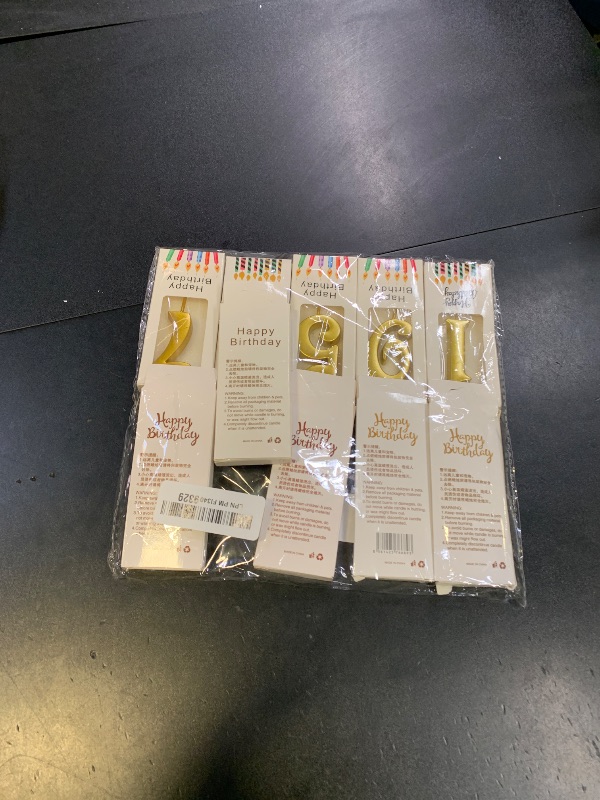 Photo 1 of 10-Pieces Numeral Birthday Candles, Birthday Digital Candle Baking Dessert Cake Party Romantic Atmosphere Decoration Number 0-9 Cake Top Decoration for Birthdays Wedding Anniversaries Parties