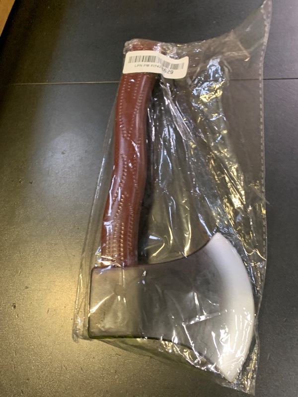 Photo 1 of 11" Foam Felling Axe Toy Cosplay Weapon, Prop Axes, Ideal for Costumes, Themed Parties, & Backyard Axe Throwing Games Brown