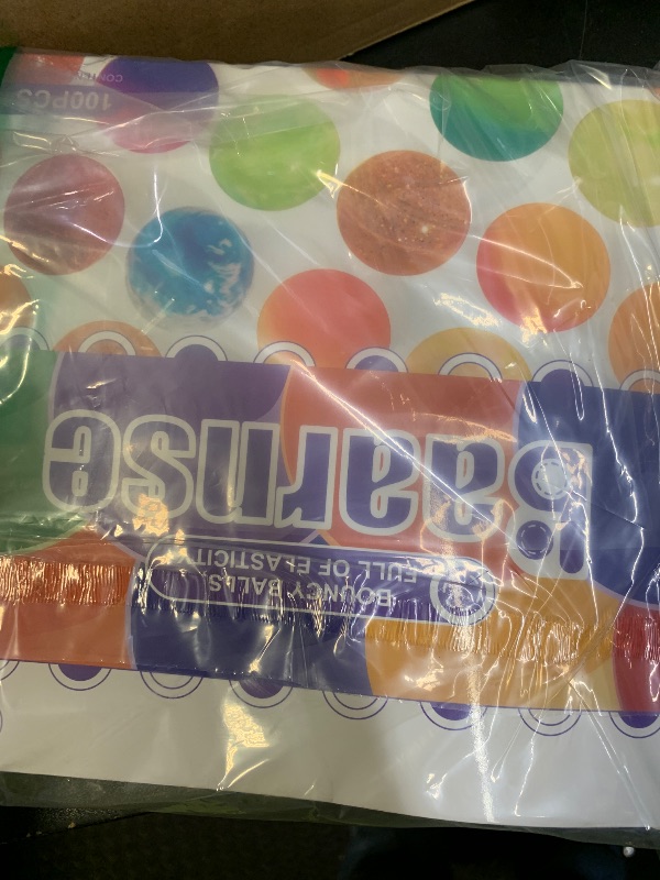 Photo 1 of 100PCS Colorful Clear Small Bouncy Balls with Gift Box Mixed Colors Bounce Bouncy Balls Party Favors, Carnival Prizes, Birthdays Gift, Easter Gifts (18 mm/ 0.71 Inch)