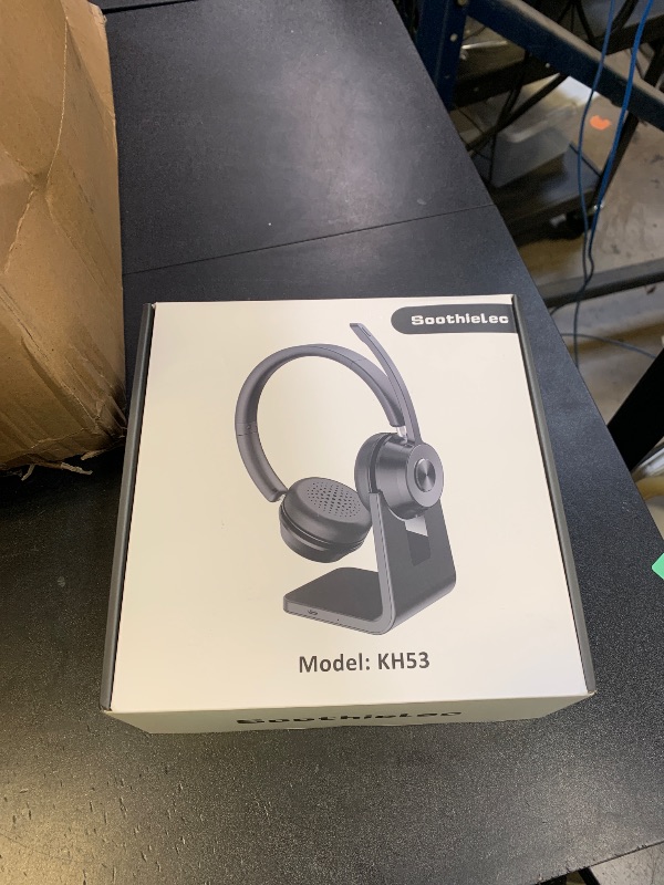 Photo 1 of (Upgraded Version) Wireless Headset, Bluetooth Headset with Noise Cancelling Microphone, Best Headphones with Mic Mute & USB Dongle for PC/Computer/Laptop/Cell Phones/Remote Work/Call Center