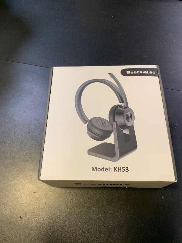 Photo 1 of (Upgraded Version) Wireless Headset, Bluetooth Headset with Noise Cancelling Microphone, Best Headphones with Mic Mute & USB Dongle for PC/Computer/Laptop/Cell Phones/Remote Work/Call Center