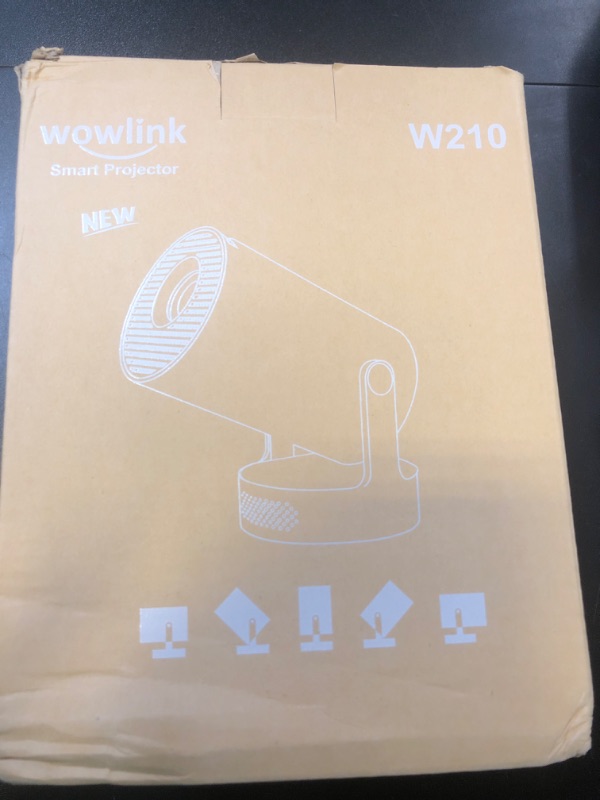 Photo 1 of [Built-in Apps & 2025 Upgraded] Mini Projector with WiFi 6 and Bluetooth 5.4 Support 4K 1080P Auto Keystone 180° Rotatable Projector Portable Compatibile with HDMI/TV Stick/Memory Stick/Laptop, Black