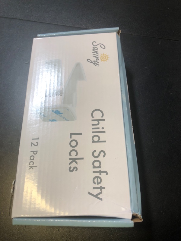 Photo 1 of 12 Pack Cabinet Locks Child Safety | Baby Safety Cabinet Locks NO Drilling 3M Adhesive Baby Proof Drawer Lock Child proofing cabinets latches for Kids Latch for Drawers & Door Child Safety Locks