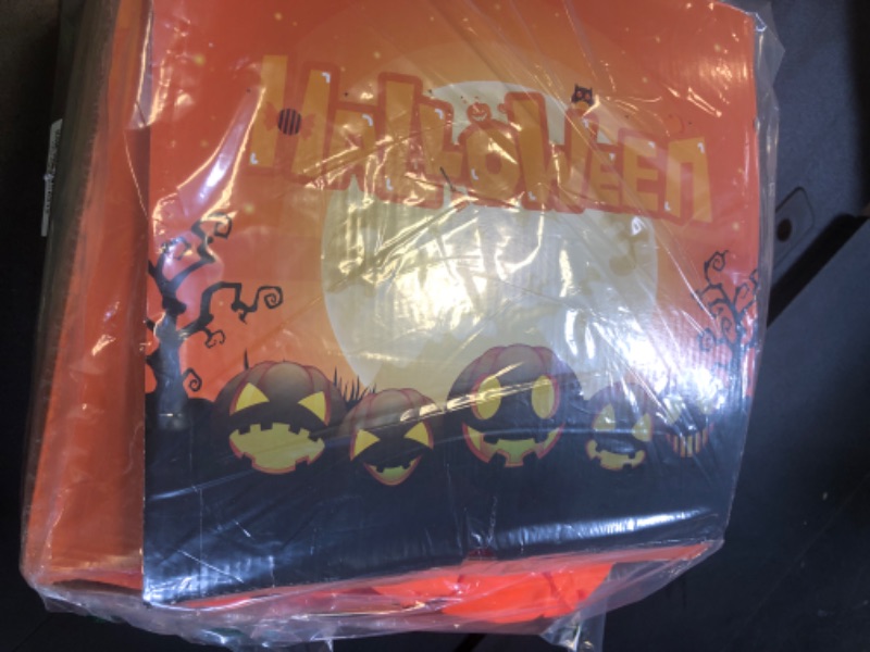 Photo 1 of 11 FT(H) x 8.5 FT(L) Giant Halloween Inflatables Archway, Halloween Inflatables, Blow Up Scary Pumpkin with Ghost and Cat for Lawn Garden Yard Holiday Party Decorations