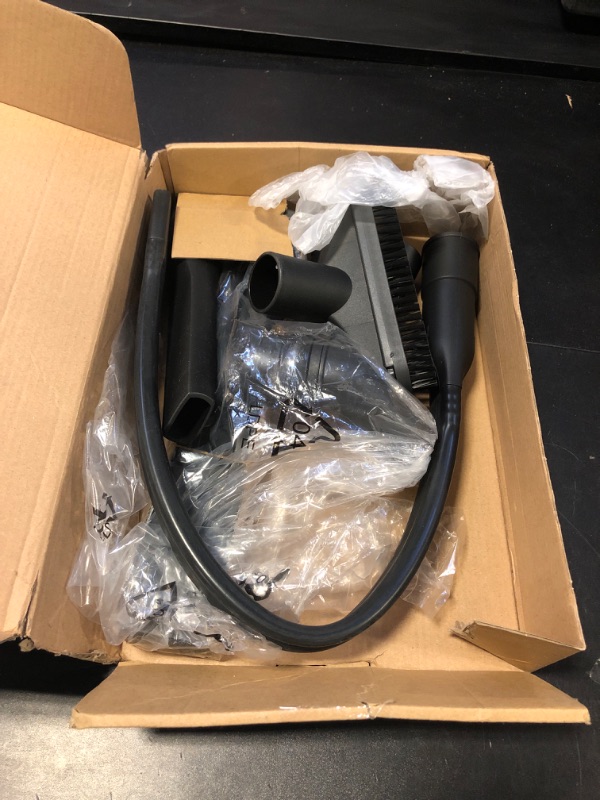 Photo 1 of 11Pcs Universal Vacuum Attachment Kit 1-1/4" Vacuum Hose Adapter Wet Dry Plastic Vacuum Cleaners Accessories with Extension Wand Horse Hair Brush Flexible Crevice Tool Adapter for Shop Vac Attachment