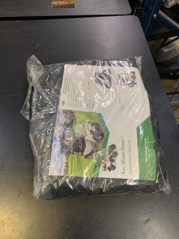 Photo 1 of 10L0L Golf Cart Sun Shade Cover for Club Car DS Precedent & EZGO TXT RXV, Superior UV Heat Blocking Polyester Mesh Canopy Cover, Durable & Easy Install (Roof Size:59" L X 41" W)