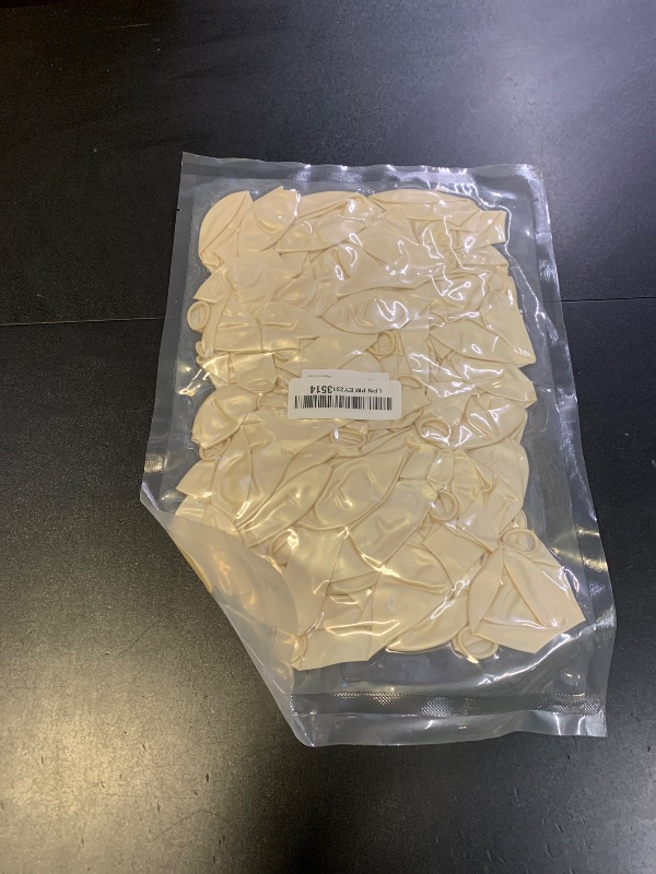 Photo 1 of 10 inch Pearl White Latex Balloons, 100 pcs Thick Party Balloons Birthday Decorations (Pearl White)