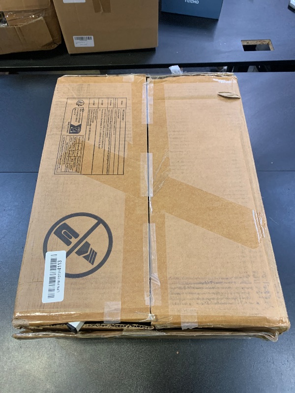 Photo 1 of *FRAME ONLY, INCOMPLETE** Hzuaneri Bookcase Bookshelf, Tempered Glass Arched Bookshelf for More Storage, Slim Shelving Unit for Bedroom, Bathroom, Home Office, Steel Frame, 6 Tier White BC20699W