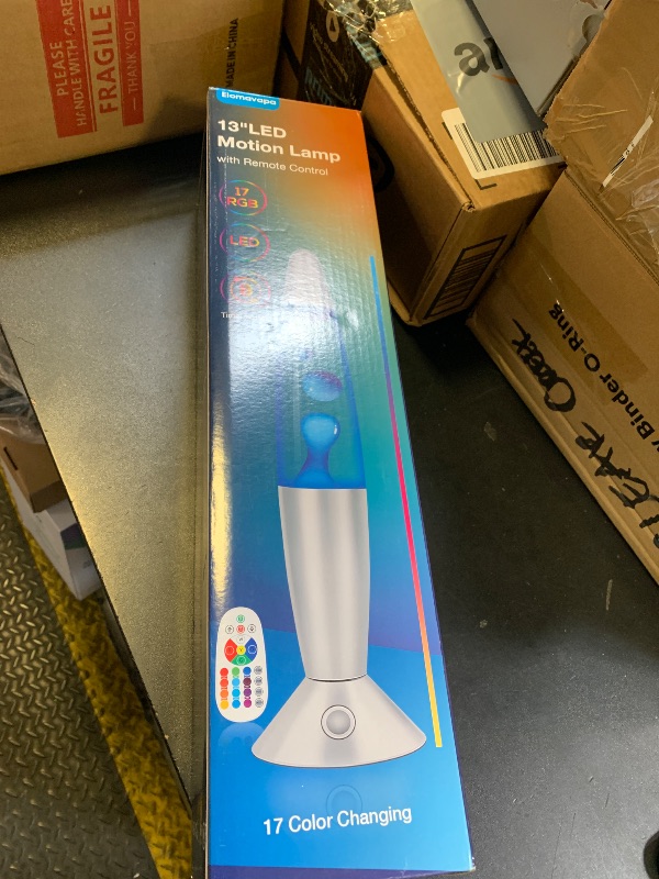 Photo 1 of *MISSING REMOTE** 17 Colors Changing Liquid Motion Lamp with Remote: 13.5" LED Night Light for Kids Adults - Relaxing Table lamp for Bedroom Office - Glitter Mood Lighting for Home Decor Christmas Decorations Indoor