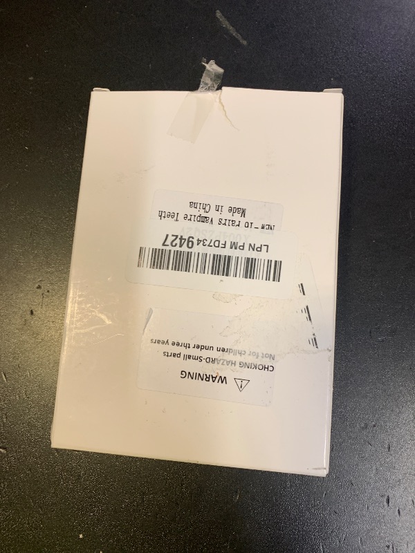 Photo 1 of 16 Pairs Vampire Teeth for Cosplay-4 Size Fake Fangs with 4 Tube Solid Adhesive for Halloween Props, Anime Party Dress Up Costume Masquerade Accessory Gift for Christmas Party