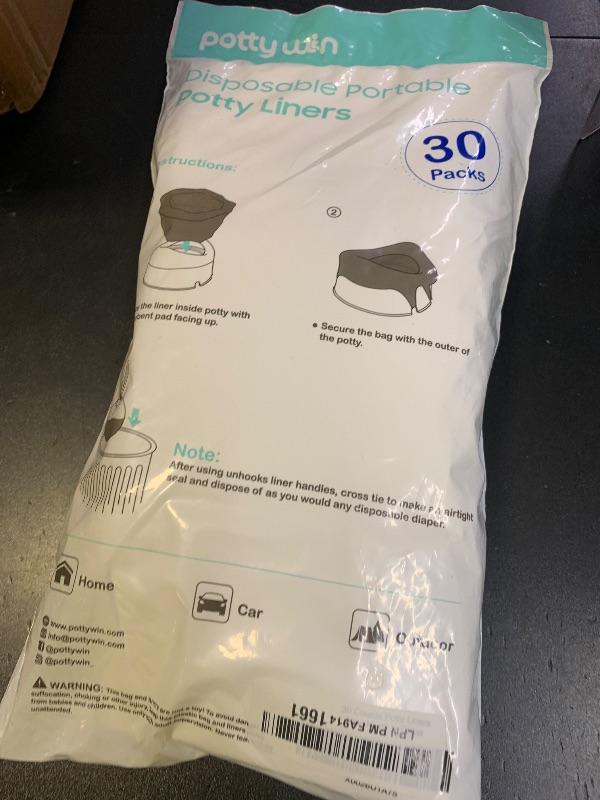 Photo 1 of [30 Counts] Disposable Potty Liners Compatible with OXO Tot 2-in-1 Go Potty, Potty Refill Bags for Toddler Travel, Universal Potty Bags Fit Most Potty Chairs and Travel Potty
