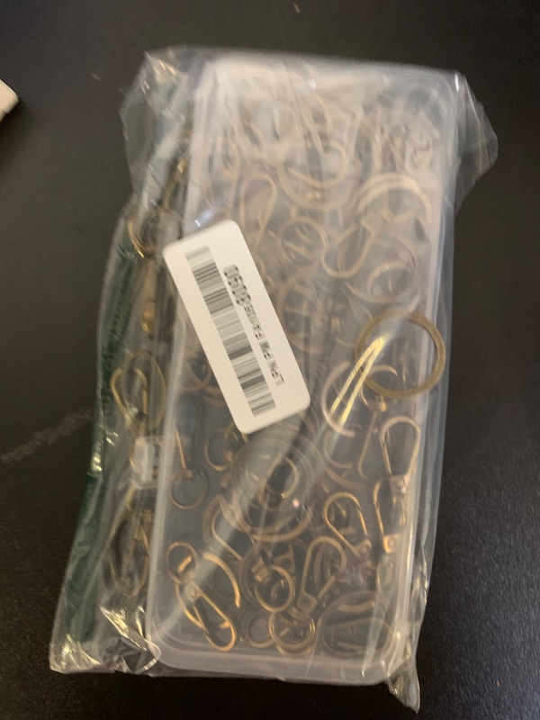 Photo 1 of 100PCS Swivel Clasps Lanyard Snap Hooks with Key Rings, Keychain Hook, 50 Pcs Large and Small Swivel Hooks with 50 Key Rings for DIY Crafts, Lanyard Making(Bronze)