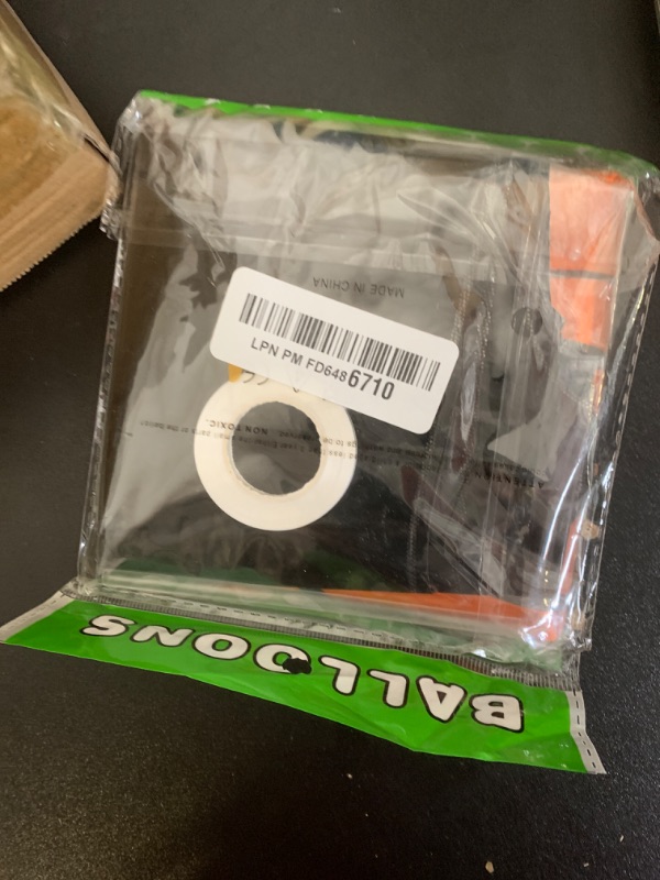 Photo 1 of 10Pcs Halloween Balloons Set - Boo White Ghost, Black Spider, Orange Pumpkin Black Bat Large Foil Balloons for Halloween Party Decorations