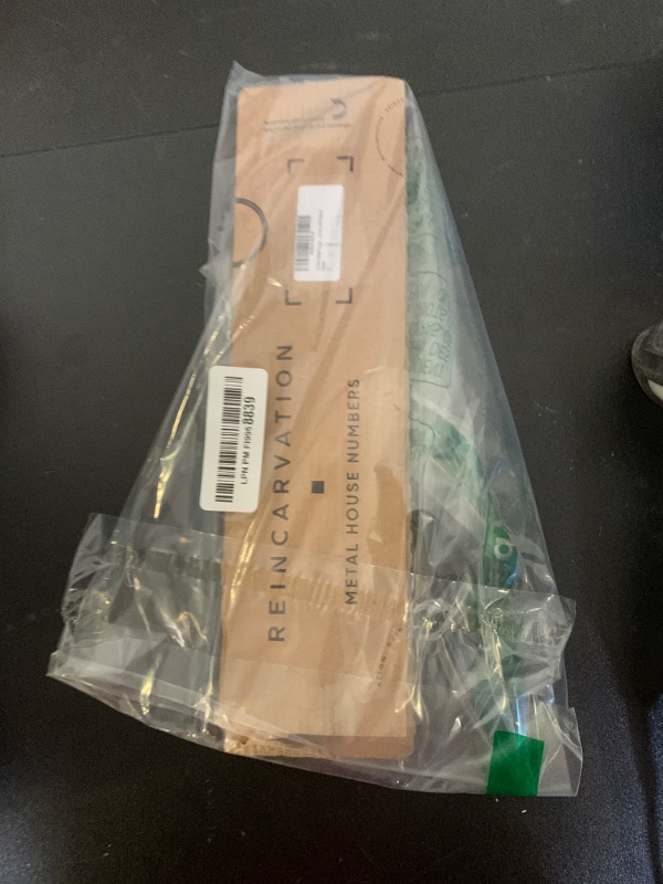 Photo 1 of 12 Inch Metal House Numbers - Modern Floating Numbers for Outside | Black Coated, Rust-Proof