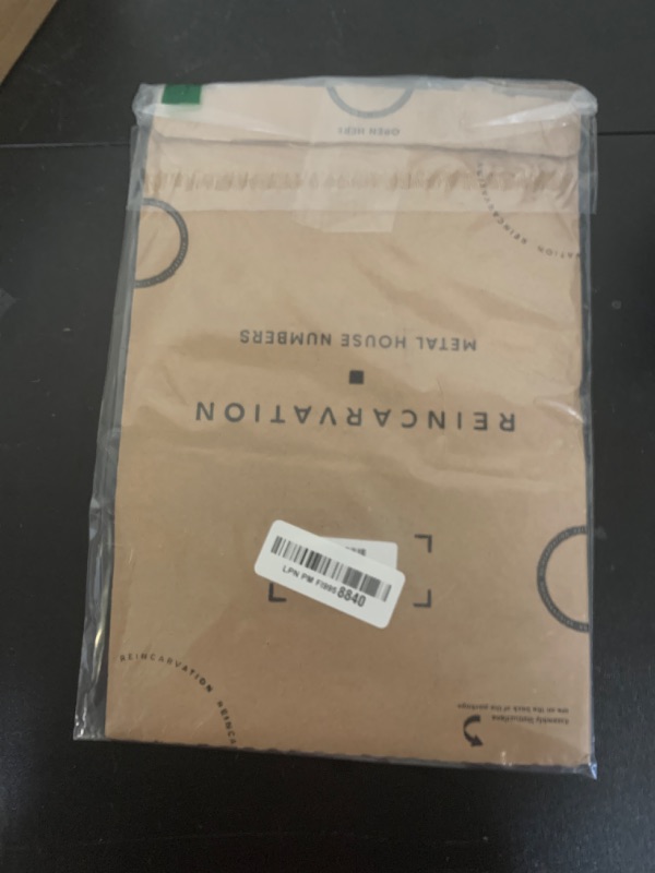 Photo 1 of 12 Inch Modern Metal House Numbers - Black, Floating, Rust-Proof for Outside Mailbox