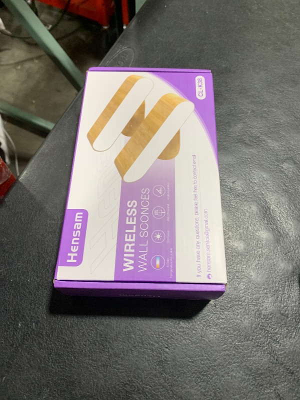 Photo 1 of Hensam Battery Operated Wall Sconces, Wireless LED Wall Sconce Set of Two for Bedroom, Rechargeable Wall Lights for Picture, 5 Modes Dimmable Wall Lamps for Living Room, 2 Pack