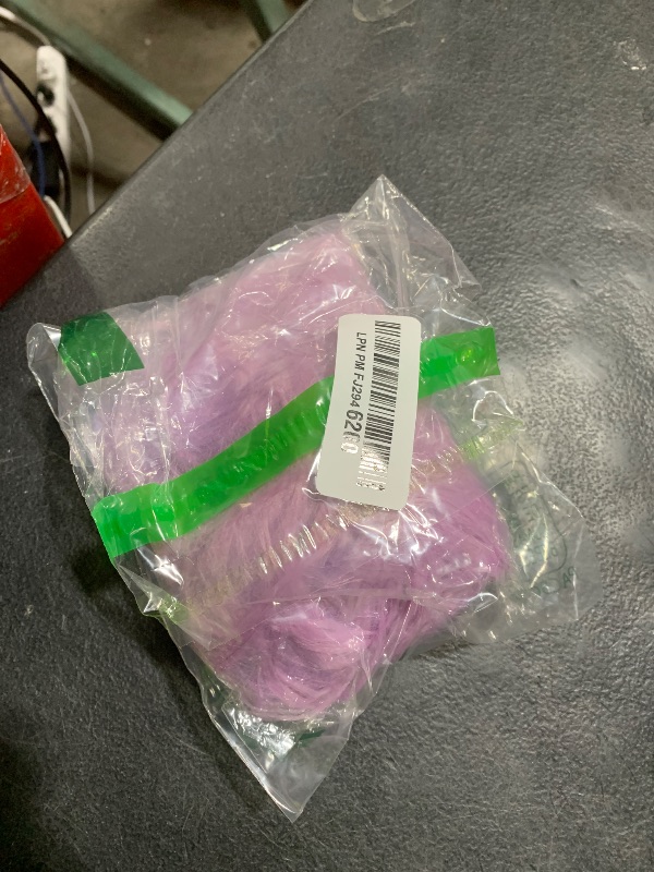 Photo 1 of 10" X 20" Inches Faux Fur Fabric Square Patches for Crafts, Sewing, Costumes, Seat Pads Purple