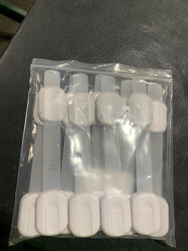 Photo 1 of 10 Pack Cabinet Locks Baby Proofing, SOGUDE Child Proof Cabinet Locks with 3M Adhesive Child Safety Locks for Refrigerator, Doors, Drawer Locks No Drilling, Cabinet Locks for Babies- White