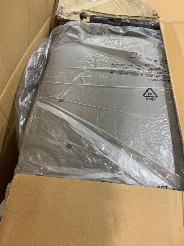 Photo 1 of **BOX 1 OF 2 ONLY**INCOMPLETE** COLAMY Swivel Rocking Recliner,Wide PU Leather Glider Sofa Chair with Ergonomic High Backrest for Living Room, Office, Bedroom?Warm Gray?