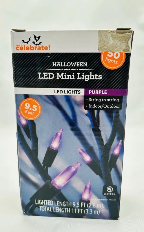Photo 1 of 50-CT INDOOR/OUTDOOR MINI LIGHTS PURPLE