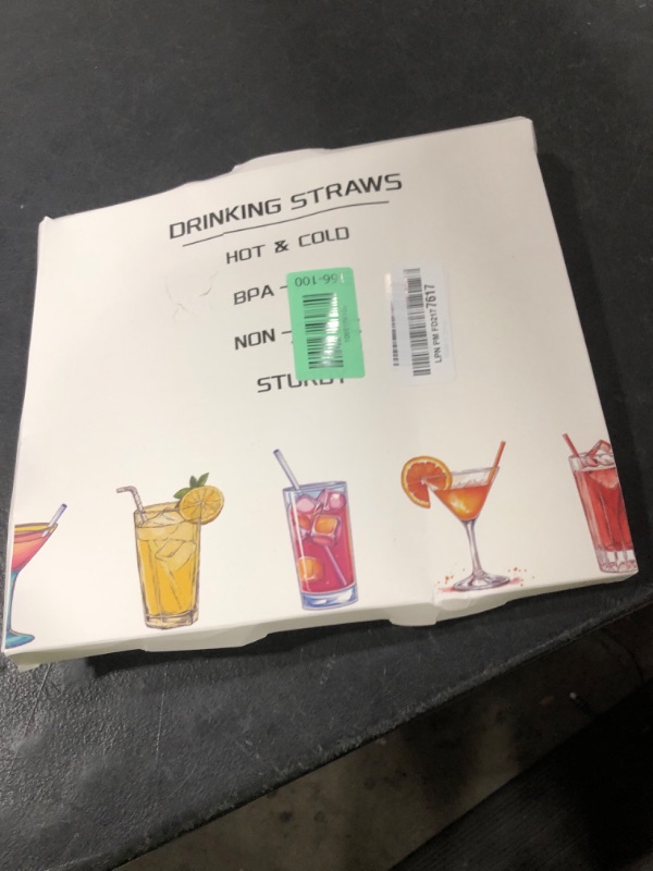 Photo 1 of [100 Pcs] Colorful Disposable Plastic Drinking Straws - 8.26" Long & 0.24" Diameter Cute Straws for Juice,Coffee,Milk,Cocktail, Ideal for Bachelorette Party, Birthday Party, Bridal Shower, Baby Shower